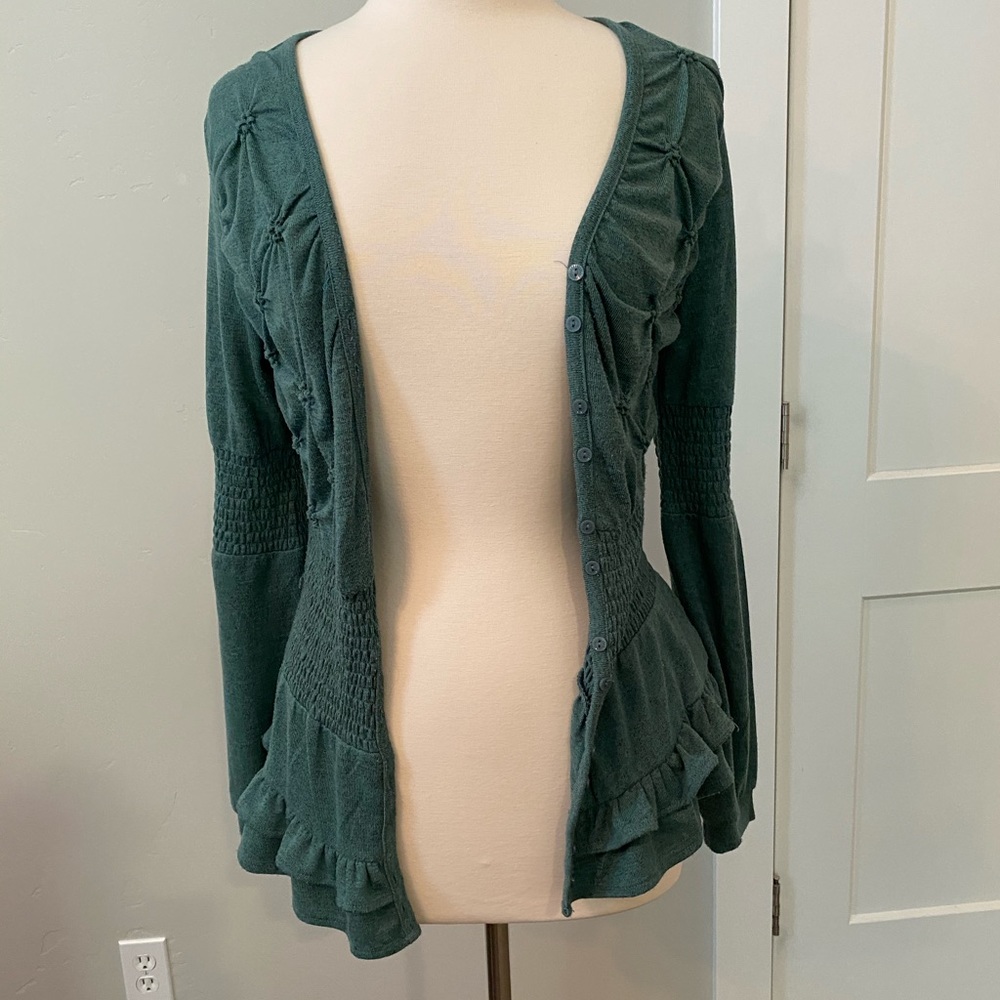 Theme Green Cardigan